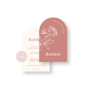 Ontwerp geboortekaartje - Bobbie