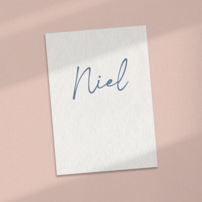 Ontwerp geboortekaartje - Niel