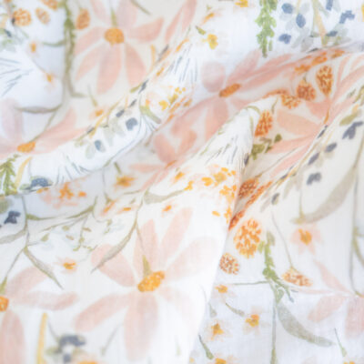 Dekentje met print - Lente bloemen