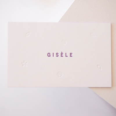 Ontwerp geboortekaartje - Gisèle
