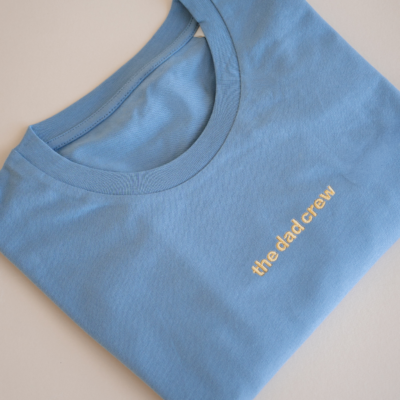Geborduurd T-shirt - blauw - Festival editie