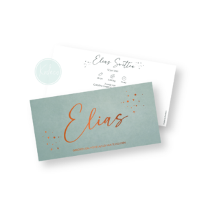 Ontwerp geboortekaartje - Elias