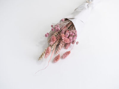 Klaargemaakte droogbloemen bundel  -SMALL (voor doopsuiker)