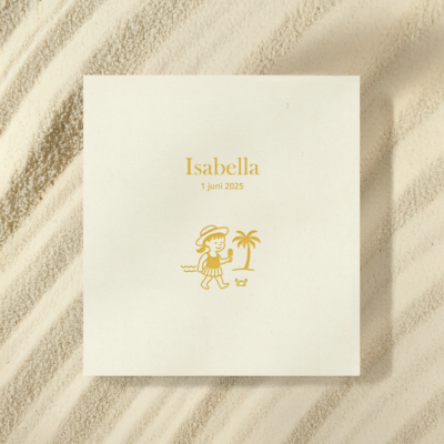 Ontwerp geboortekaartje - Isabella