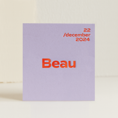 Ontwerp geboortekaartje - Beau