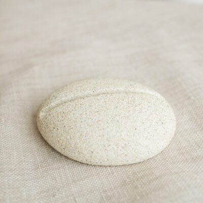 Kaarthouder beton ciré - organische vorm - wit