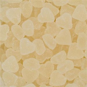 Snoepjes Meli hartje suiker - rood (per kg)
