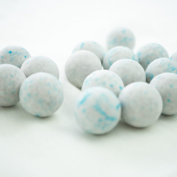 Praliné bollen - Blauw marmer - Papa Chocolat | Doopsuiker