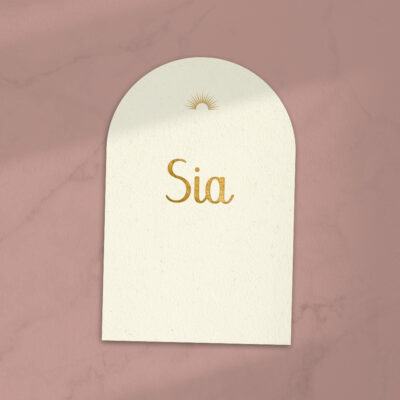 Ontwerp geboortekaartje - Sia