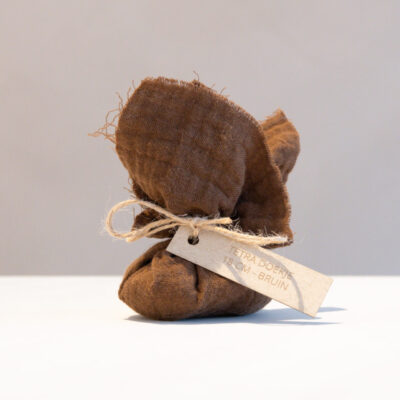 Tetra doekje vierkant - 18 cm - bruin